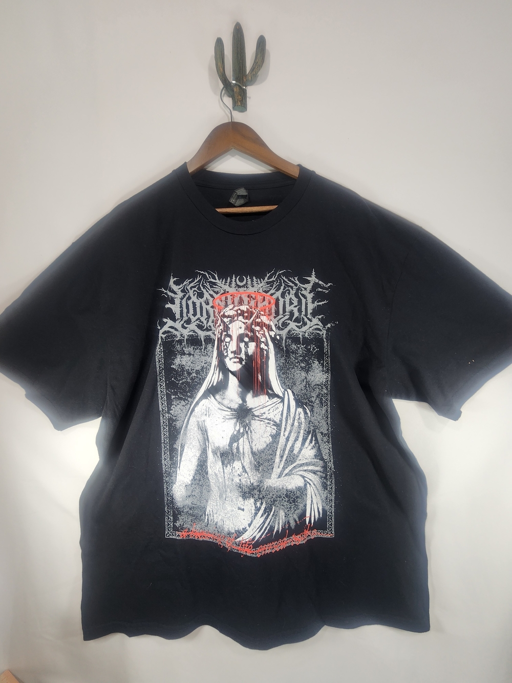Lorna Shore Angels Graphic T-Shirt Black Two Sided Cherub Men's Unisex 2XL NWOT